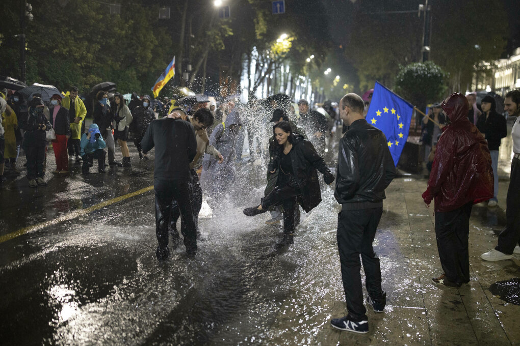 Demonstration in Tiflis, Georgien, gegen das Regime, September 2025
