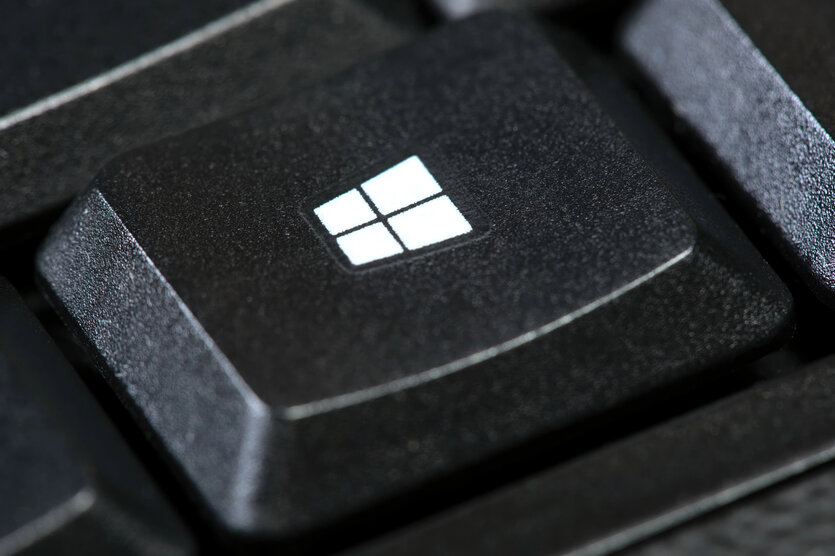 Nahaufnahme einer Taste auf einer Tastatur