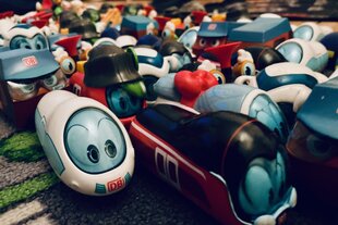 Spielzeugloks der Bahn