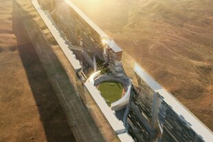 Künstlerische Simulation des Stadprojekts 