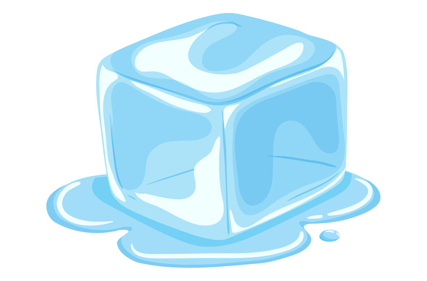 Illustration eines Eisblocks