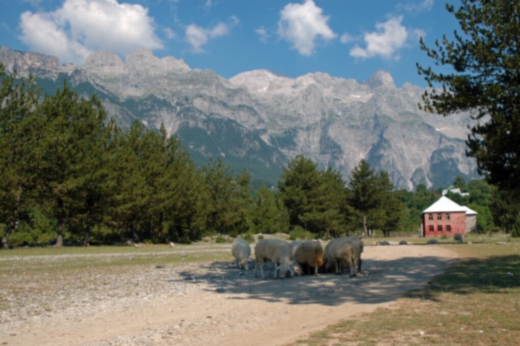 Ein Tal in Albanien