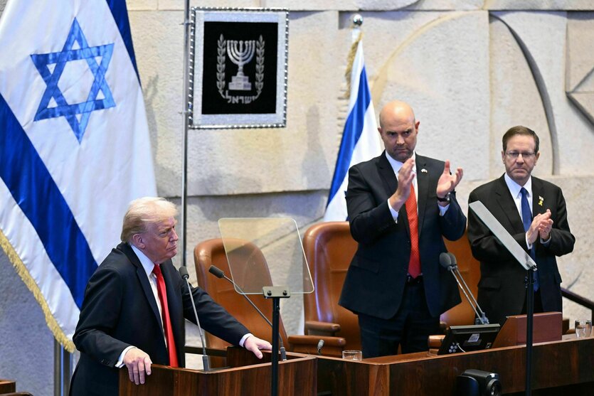 Trump wird in der Knesset bejubelt