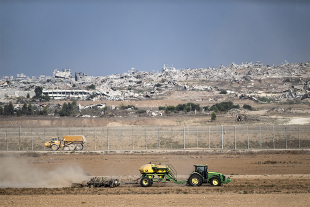 Blick über den Grenzzaun nach Gaza, 30. September 2025