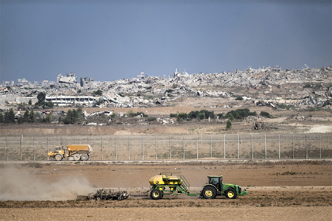 Blick über den Grenzzaun nach Gaza, 30. September 2025