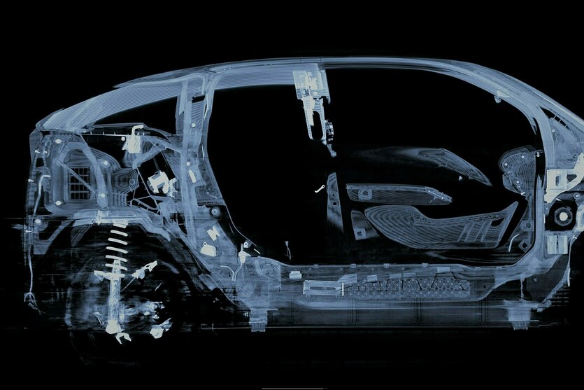 X-Ray Scan von einem Auto