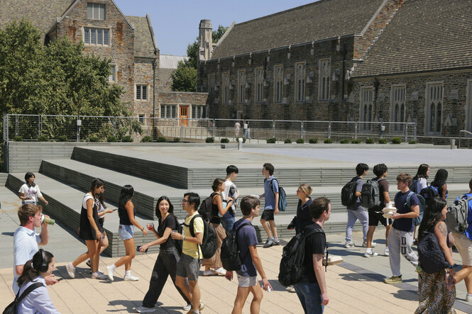 Blick auf den Campus der Duke University.