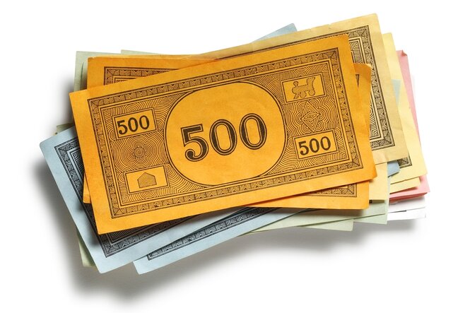 Spielgeld aus einem Monopoly-Spiel