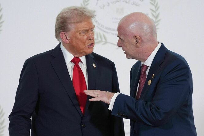 Trump und Infantino im Gespräch