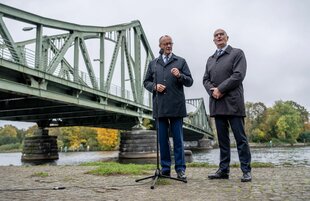 Friedrich Merz und Dietmar Woidke