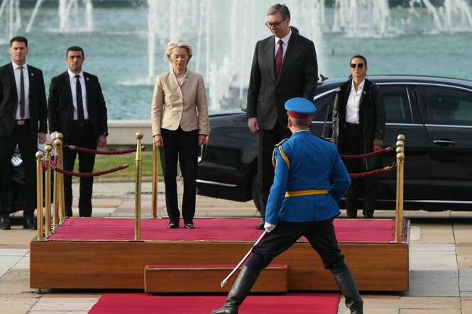 Von der Leyen und Aleksandar Vucic