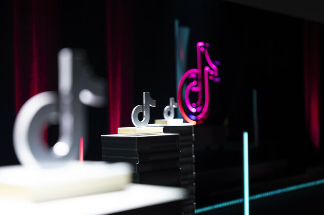 Das Symbol des Sozialen Mediums TikTok