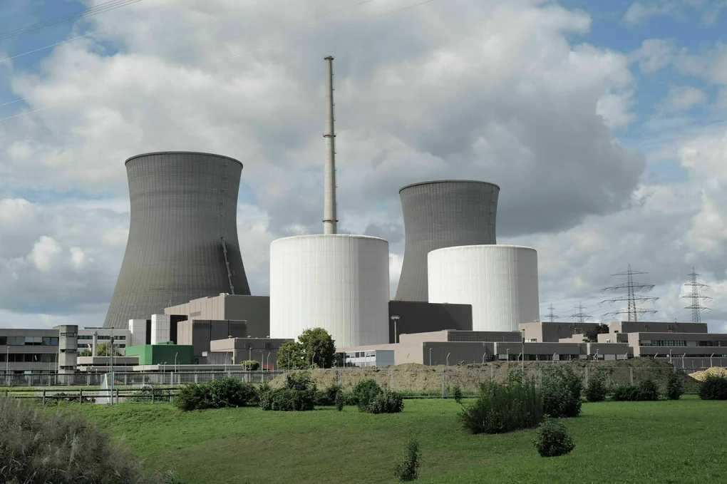 Ansicht des ehemaligen Atomkraftkraftwerk Gundremmingen