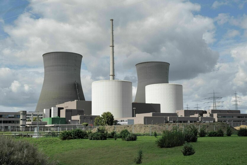 Ansicht des ehemaligen Atomkraftkraftwerk Gundremmingen