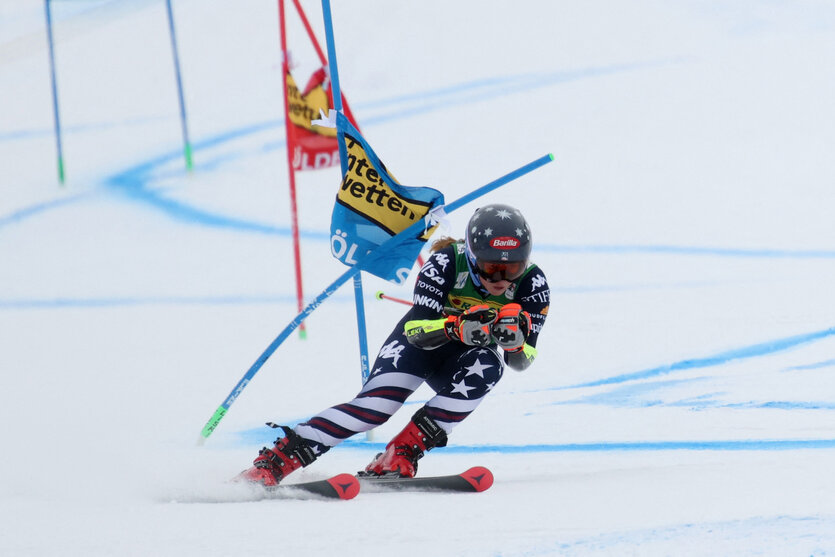 Mikael Shiffrin in Abfahrtshocke