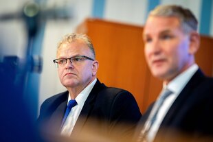 Hans-Jörg jenewein und Björn Höcke