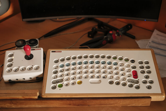 Eine spezielle Computertastatur