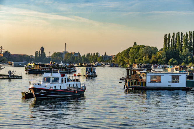 Hausboote auf der Rummelsburger Bucht