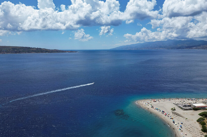 Das Meer zwischen Kalabrien und Sizilien