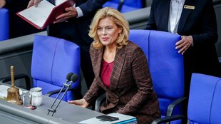 Bundestagspräsidentin Julia Klöckner im Bundestag.