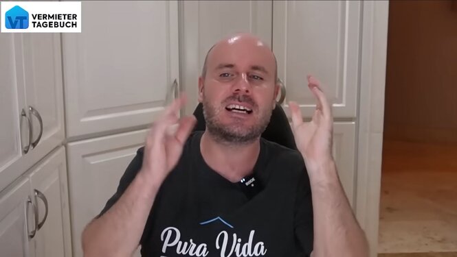 Screenshot des Youtubekanals Vermietertagebuch.