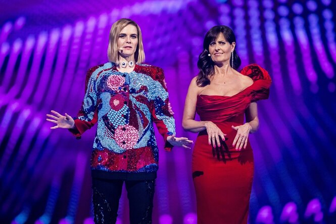 Hazel Brugger (links im Bild) und Sandra Stider (rechts im Bild)