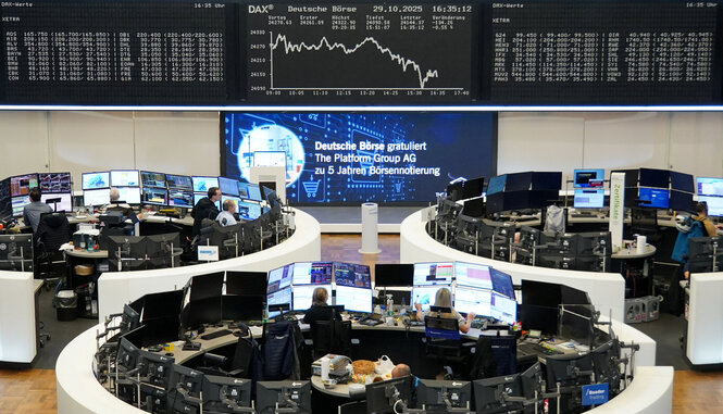 German share price index DAX graph is pictured at the stock exchange in Frankfurt