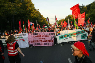 Pro-Palästinensische Demo in Berlin Am 27.09.2025 demonstrierten ca. 60000 Menschen gegen den Krieg in Gaza.