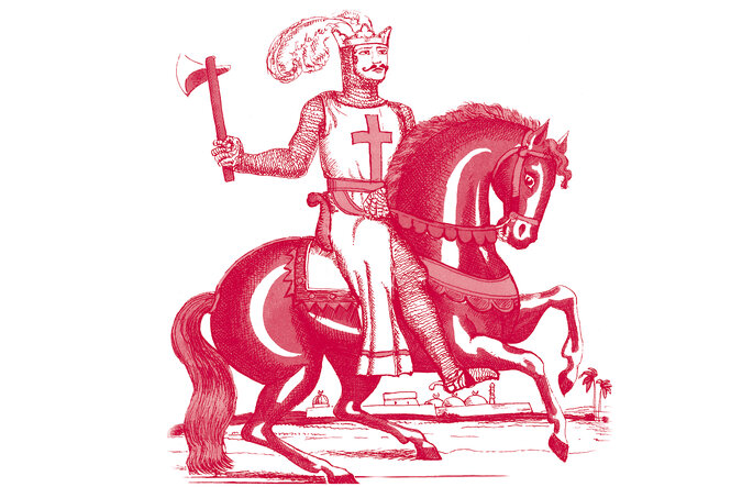 Illustration eines Kreuzritters