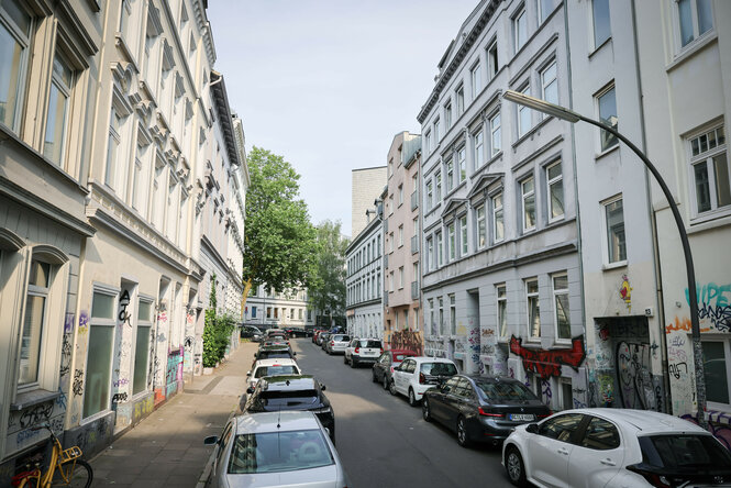 Wohnstraße in Altona