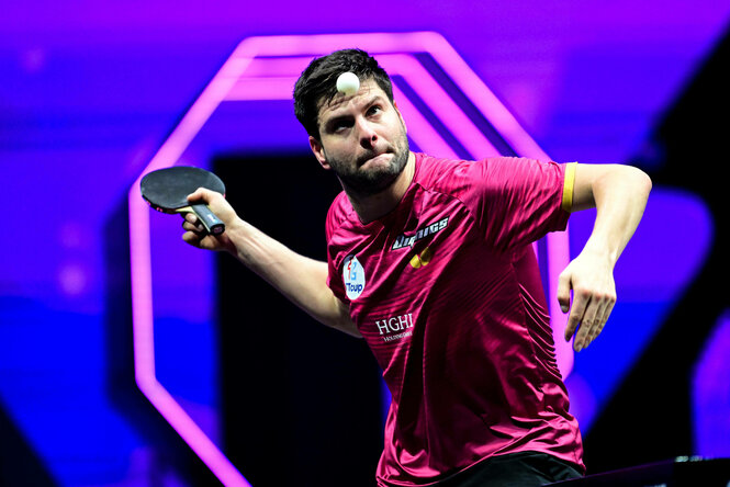 Dimitrij Ovtcharov verliert im Viertelfinale des WTT Champions in Frankfurt/M. gegen Sora Matsushima