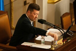 Tomio Okamura im Parlament.
