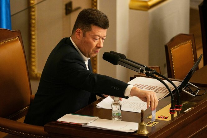 Tomio Okamura im Parlament.