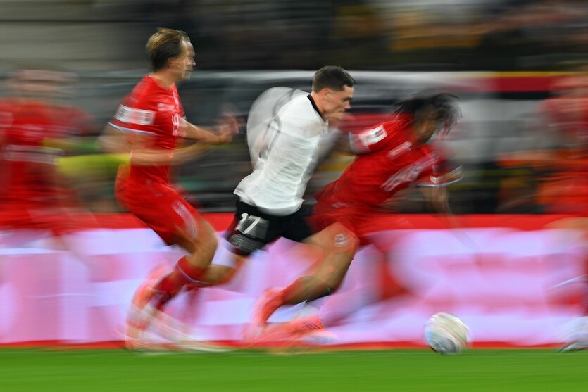 Zwei Luxemburger, 1 Deutscher: Szene aus dem Hinspiel