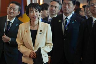 Premierministerin Sanae Takaichi bei einer Veranstaltung.