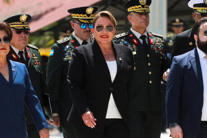 Präsidentin Xiomara Castro bei einer Veranstaltung