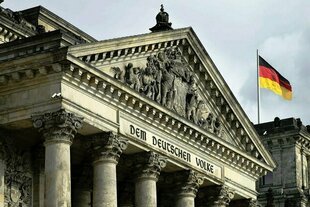 Außenaufnahme vom Deutschen Reichstagsgebäude