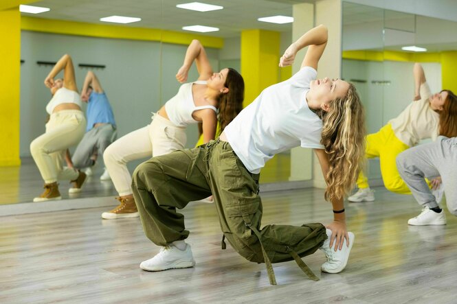 Tänzerinnen beim Training