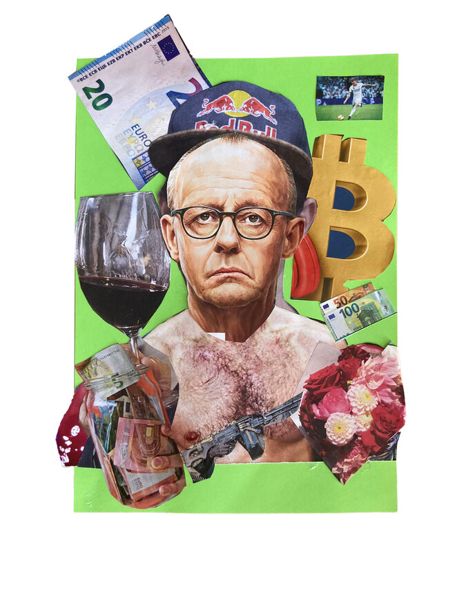 Eine Papiercollage