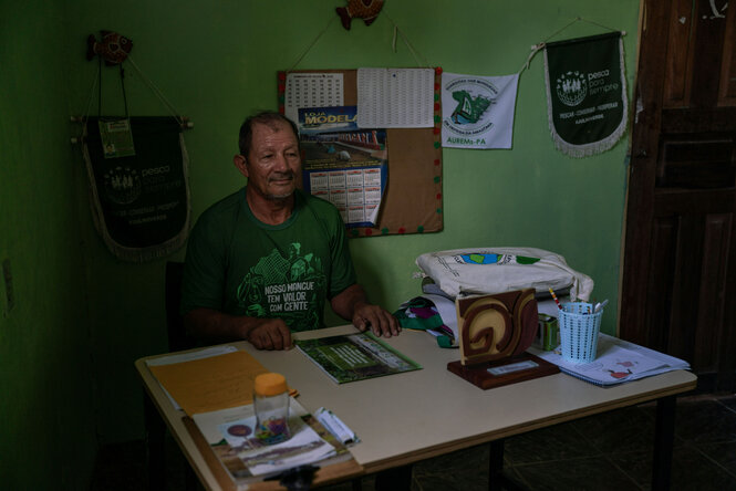 Laércio de Sousa Amoras in seinem Büro.