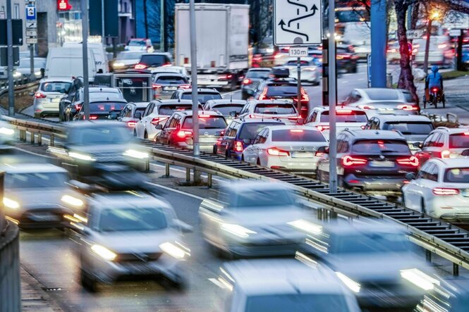 Berufsverkehr in München