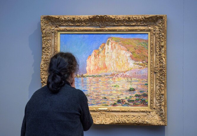 Das Foto zeigt ein Bild von Claude Monet im Museum Barberinin in Potsdam