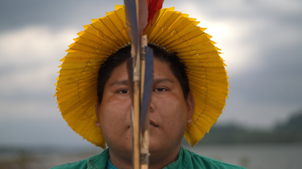 Porträt von Taknhõ Kayapó.