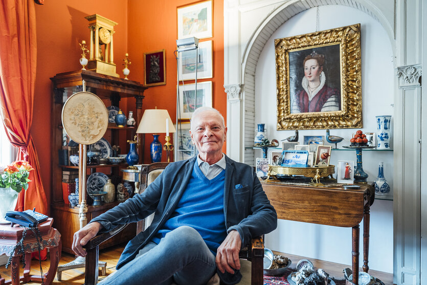 Portrait von August Ohm in seiner Wohnung