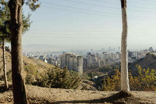 Blick auf eine Wohngegend von Tehran