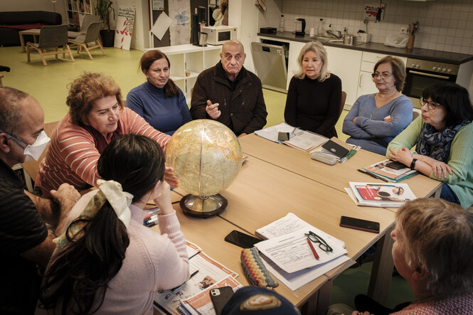 Deutschunterricht für Geflüchtete aus Syrien