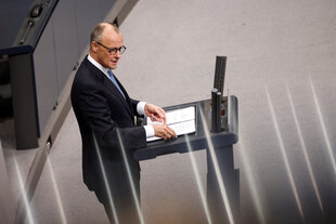 Friedrich Merz im Bundestag.