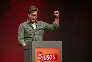 Philipp Türmer bei seiner Rede beim Juso-Bundeskongress.
