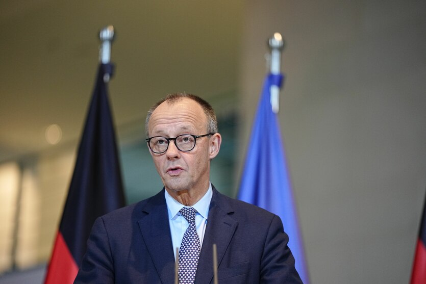 Friedrich Merz in Nahaufnahme
