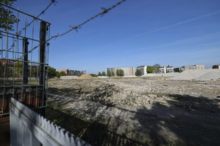 Blick auf das leergeräumte Holsten-Gelände